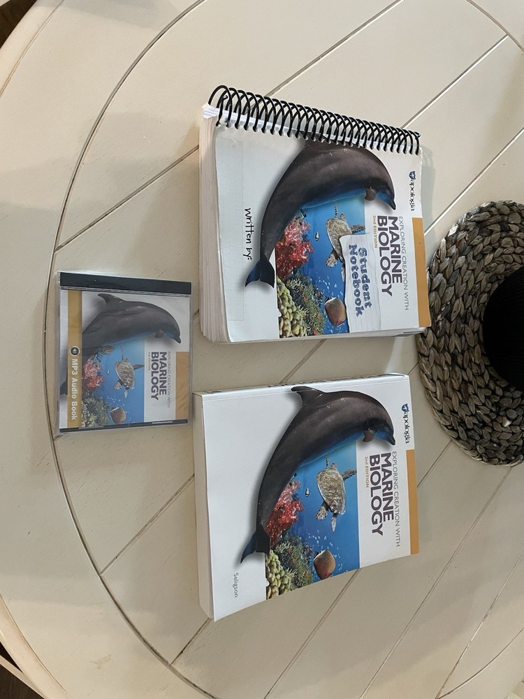 Apologia Exploring creation With Marine Biology 2nd edition Textbook Notebook CD