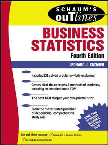 Schaum’s Outline of Business Statis…, Kazmier, Leonar