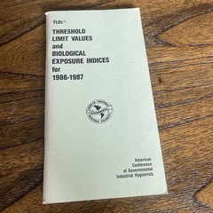 ACGIH Booklet Lot 10x Threshold Limit Values TLV BEIs 1982-1994 Vintage