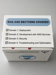 AWS CERTIFIED DVA-C02 EXAM PREP FLASHCARDS 250+ – FREE S&H!