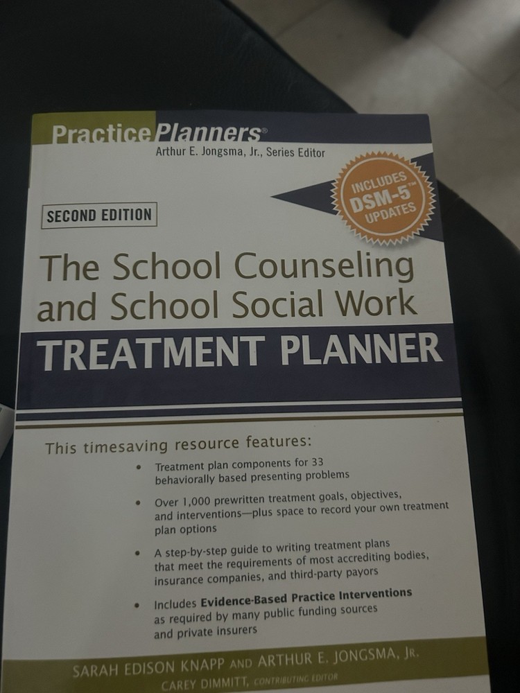 The School Counseling and School Social Work Treatment Planner