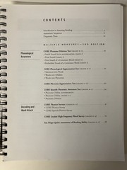 Assessing Reading Multiple Measures 2nd Edition 2007 Spiral Paperback VERY GOOD