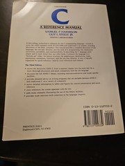 Prentice-Hall Software Ser.: C : A Reference Manual by Samuel P. Harbison III…