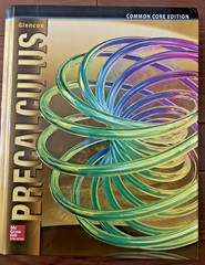 Glencoe/McGraw Hill Precalculus textbook, common core edition, great condition