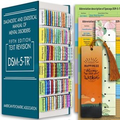 DSM 5 TR Tabs, Index for DSM-5 Diagnostic and Statistical Manual of Mental