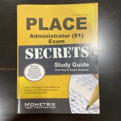 PLACE ADMINISTRATOR (81) EXAM SECRETS STUDY GUIDE- Excellent Condition!👍👍