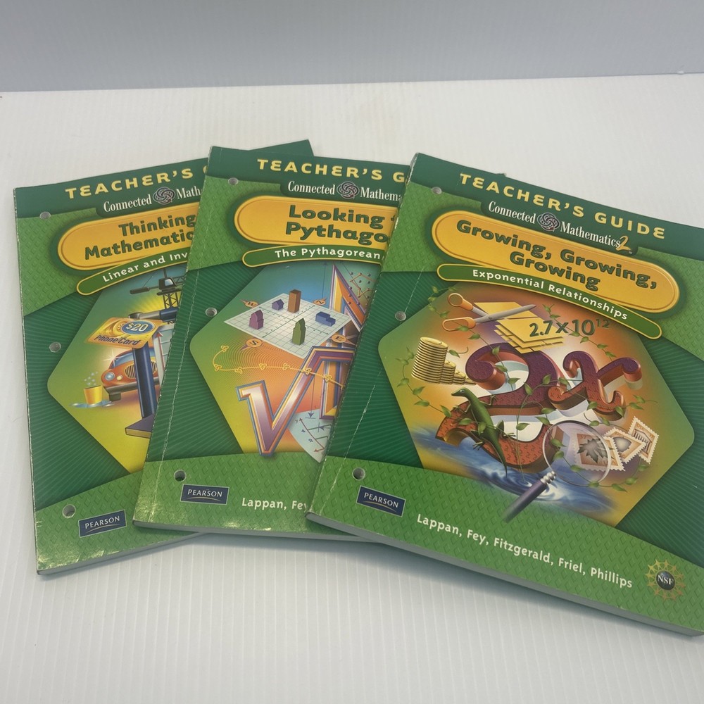 8th Grade Connected Mathematics 2 Teacher Guide Set Of 3