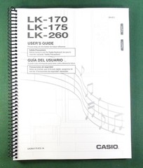 Casio LK-170 LK-175 LK-260 Instruction Manual: 48 Pages & Protective Covers!