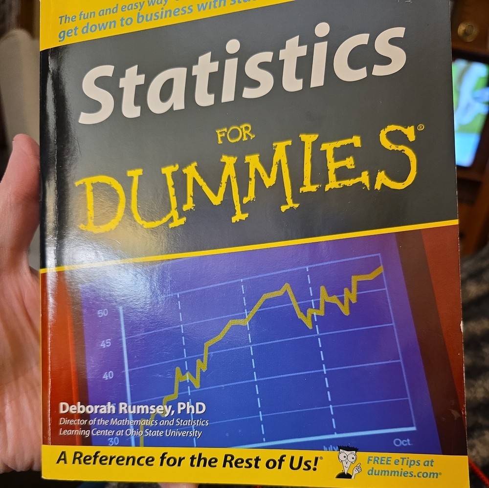 Statistics for Dummies® by Deborah J. Rumsey (2003, Trade Paperback)