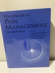 Handbook of Pain Management by John R. Satterthwaite (1994, Book, Other)