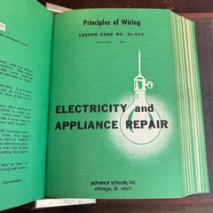 Vintage 50s 60s Advance Trades School ATS Electrical Training Binder