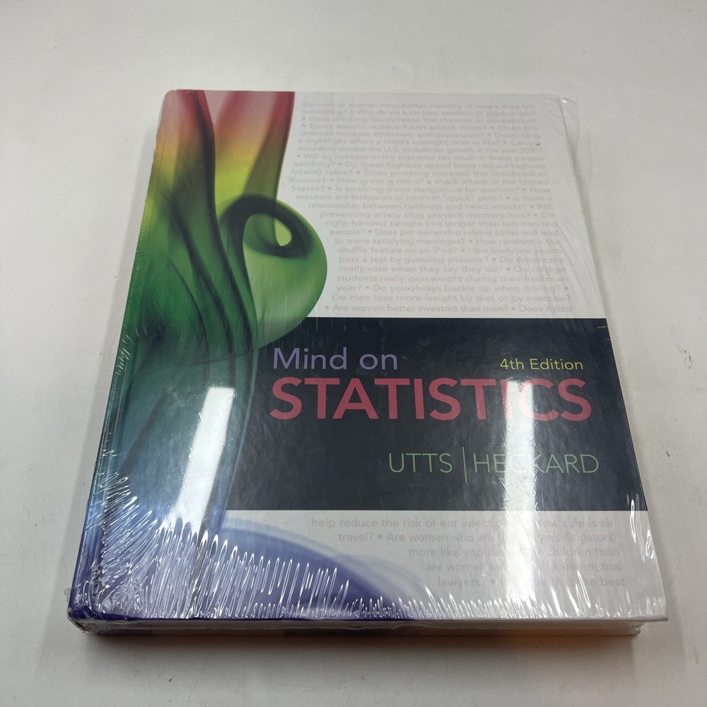 Mind on Statistics, 4th Edition-hardcover, Jessica M Utts