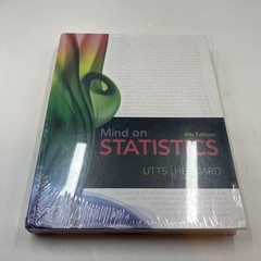Mind on Statistics, 4th Edition-hardcover, Jessica M Utts