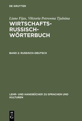 Liane Fijas Viktoria Petr Wirtschaftsrussisch-Wörterbuch, Band 2, Rus (Hardback)