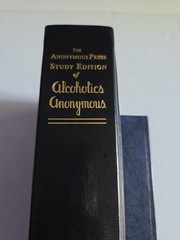 The Anonymous Press Study Edition of Alcoholics HC & Alcoholics Anon Self Help