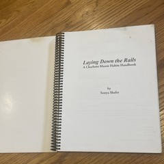 Laying Down the Rails Spiral Book Habits Handbook Simply Charlotte Mason