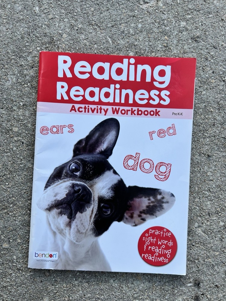 Bendon Reading Readiness Activity Workbook Preschool Beginner
