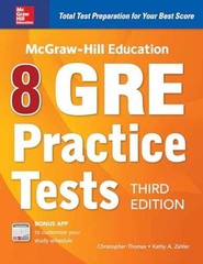 McGraw-Hill Education 8 GRE – Paperback, by Zahler Kathy A.; – Very Good