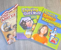 Abeka Lot of 3 Readers Our America Enjoying God’s World Health Safety 2nd grade