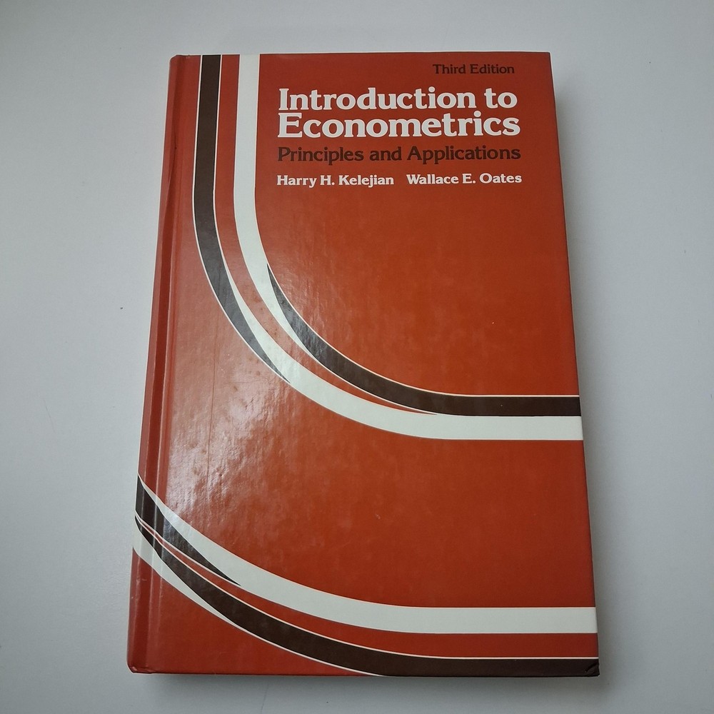 Introduction To Econometrics 3rd Ed Kelejian Oates Harper & Row Red HC Textbook