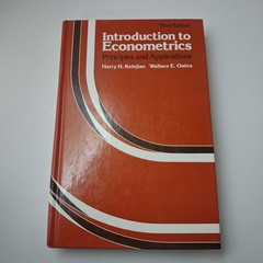 Introduction To Econometrics 3rd Ed Kelejian Oates Harper & Row Red HC Textbook