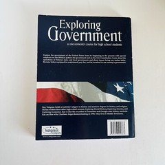 Notgrass Exploring Government Homeschool High School Book Curriculum 2008 PB