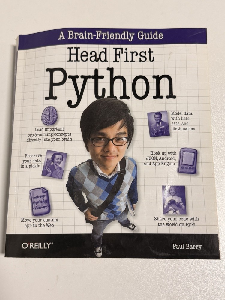 O’Reilly Head First Python by Paul Barry, Paperback, First Edition