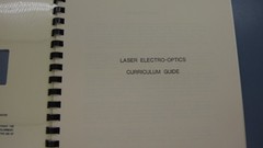 Laser Electro Optics Technology Curriculum Series Course Manuals Set of 10 1980