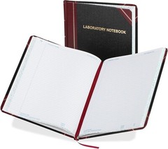 Boorum & Pease Laboratory Notebook, Record Ruled, Black, 300 Pages (L21-300-R)