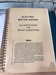 1951 ELECTRIC MOTOR REPAIR Rosenberg Double Book Spiral Bound Enlarged ED READ