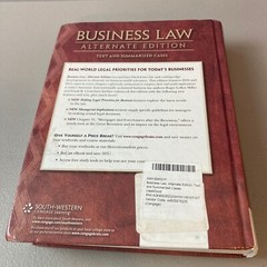 Business Law, Alternate Edition : Text and Summarized Cases by Frank B. Cross…