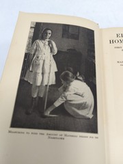1922 Elementary Home Economics, Cookery, Sewing, Care of the House Hardback Book
