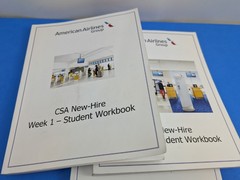 American Airlines CSA Student Workbook 3 Book Set Aviation