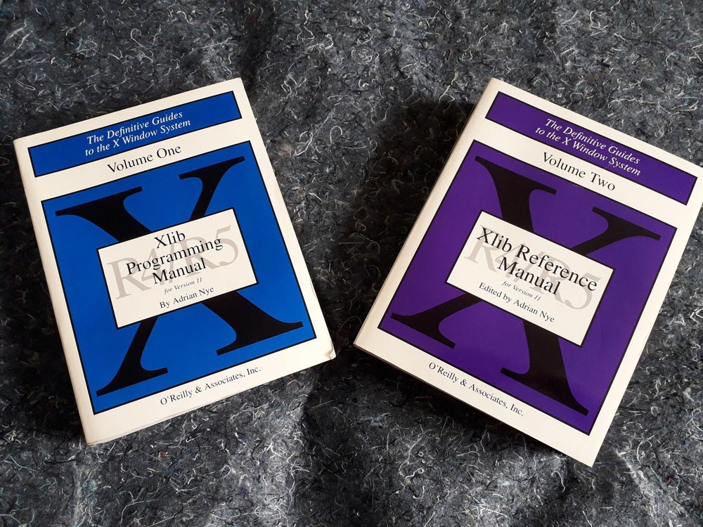 XLIB Programming and Reference Manuals V1, V2 O’Reilly, Adrian Nye X11R4 X11R5