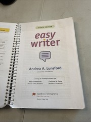 Andrea A. Lunsford EasyWriter (Spiral Bound) 2022 Paperback