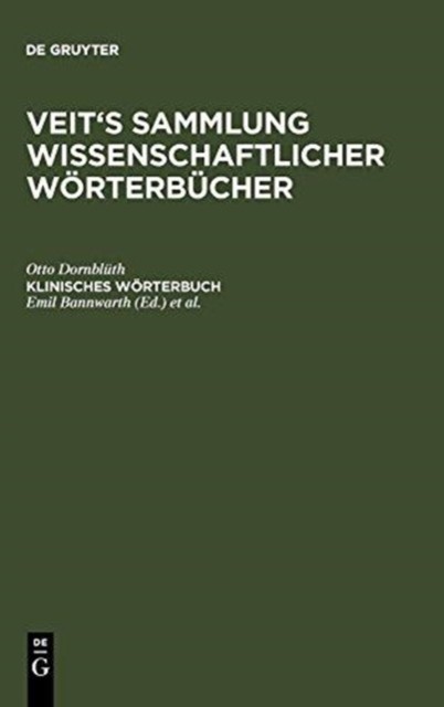 Dornblth – Klinisches Wrterbuch – New hardback or cased book – 51 – X555z