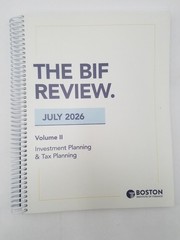 The BIF Review July 2026 (Boston Institute of Finance) Volumes 1,2,&3