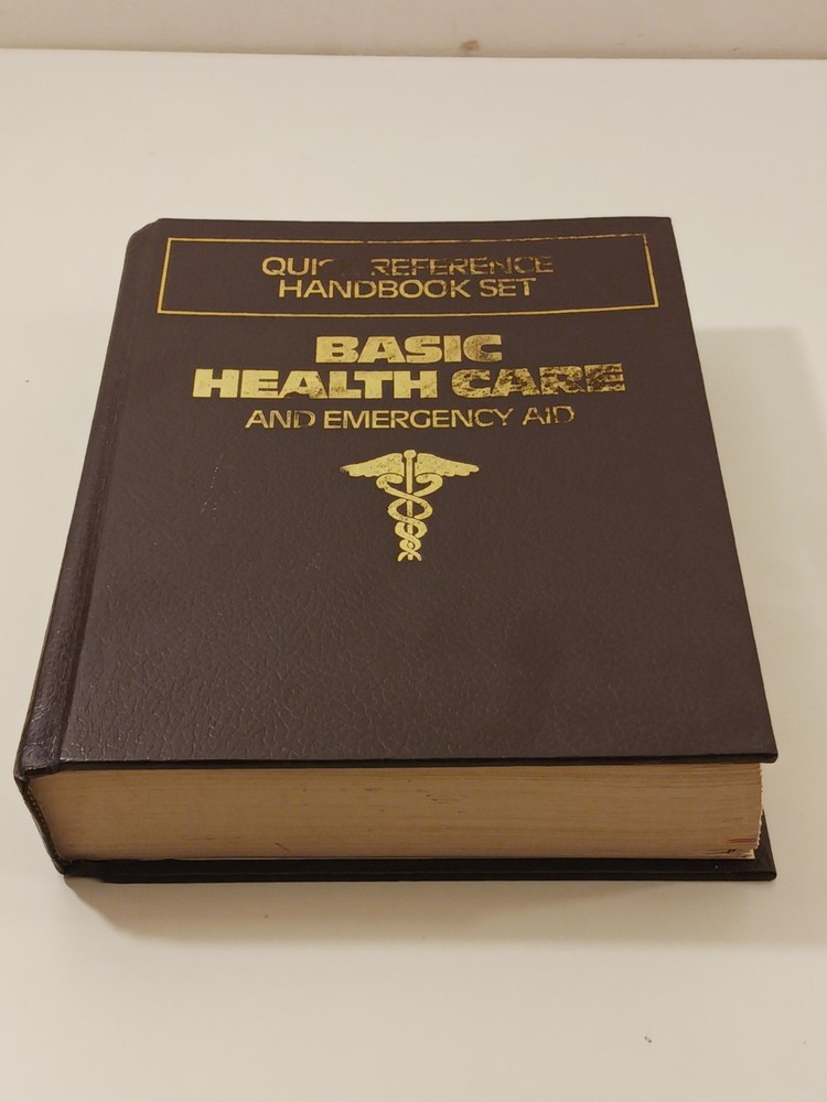 Vintage 1984 Quick Reference Handbook Set Basic Health Care and Emergency Aid