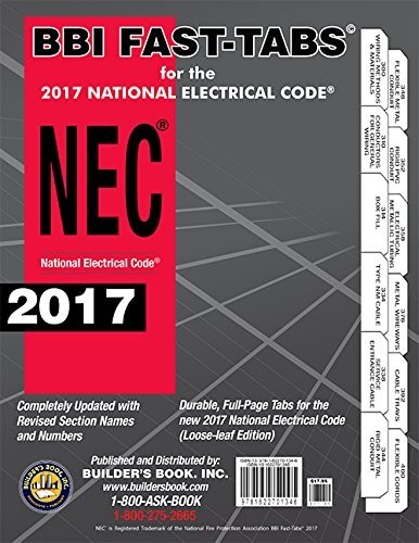 BBI Fast-Tabs For The 2017 National Electrical Code- INDEX TAB NEC