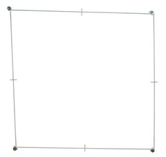 Folding Quadrat – 0.5 Meters Square – Steel Frame – Eisco Labs