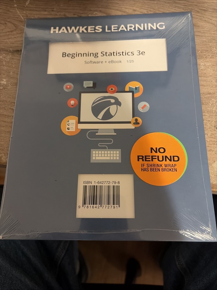 Beginning Statistics 3e by Hawkes Learning Software + eBook