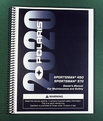 2020 Polaris Sportsman X2 570 EPS Owner’s Manual: 200 Pages & Protective Covers!
