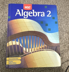 Holt Rinehart Winston Algebra 2 Student Premier Online HC 2007 0-030-55829-6