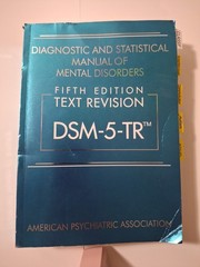 DSM-5-TR Fifth Edition Text Revision by American Psychiatric Association Paperba