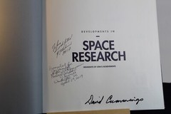 Developments in Space Research by David Cummings. SIGNED 1st Edition 2019. Rare!