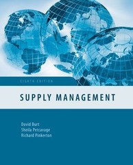 Supply Management by Sheila Petcavage, David N. Burt and Richard Pinkerton…