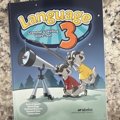 Abeka Language 3 Grammar & Writing Work-Text Fifth Edition Paperback 2018