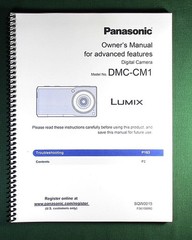 Panasonic DMC-CM1 Instruction Manual: 193 Pages & Protective Covers!