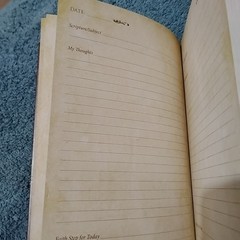 Faith Journal diary hardcover note book 176 pages Daily Bible Reading Christian