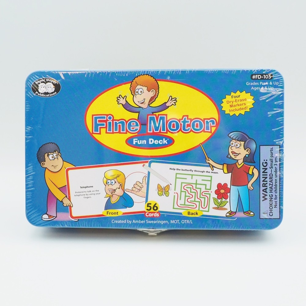 Fine Motor Fun Deck FD-105 Visual Tin Cards Amber Swearingen 2007 New Sealed